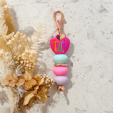 Teach Keyring | Pink | Pastel