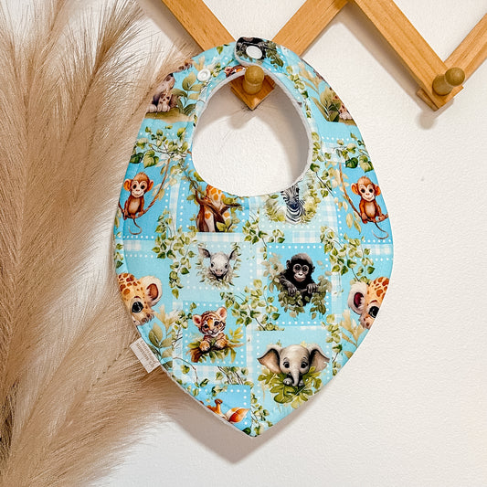 Jungle Animal Bibs | Blue