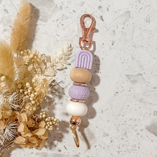 Embossed Arch Keyring | Lilac