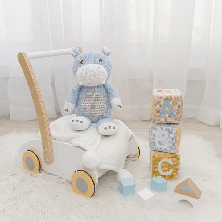 Knitted Toy - Henry the Hippo