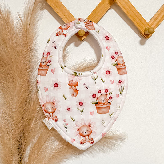 Floral Bear Bibs