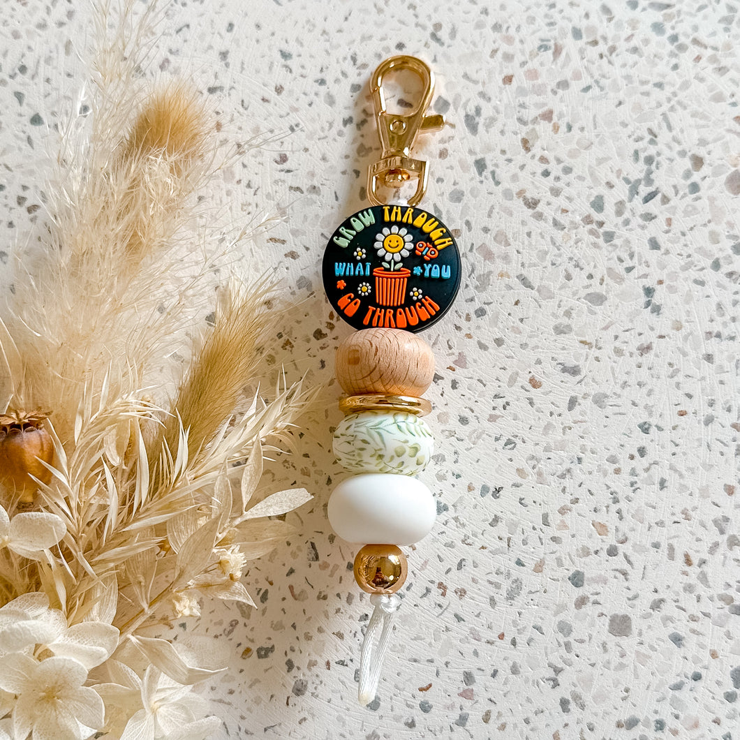 Grow through what you go through Keyring