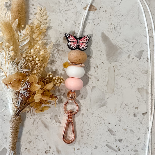 Butterfly Lanyard | Pink