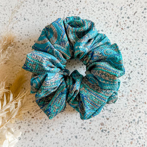 Luxe Scrunchies | Peacock