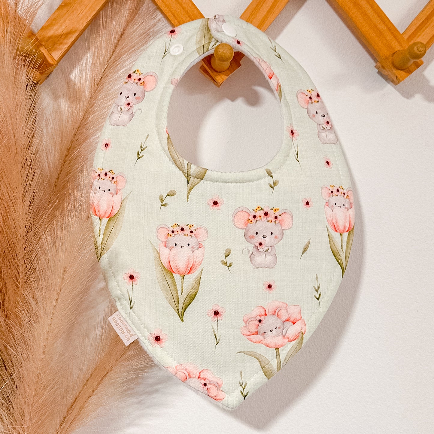 Flower Mouse Bibs