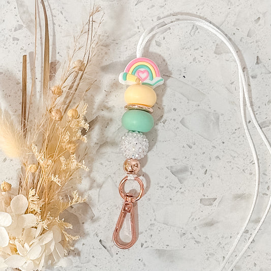 Pastel Rainbow Lanyard