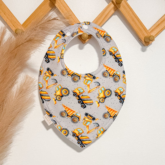 Construction Vehicle Bibs | Grey