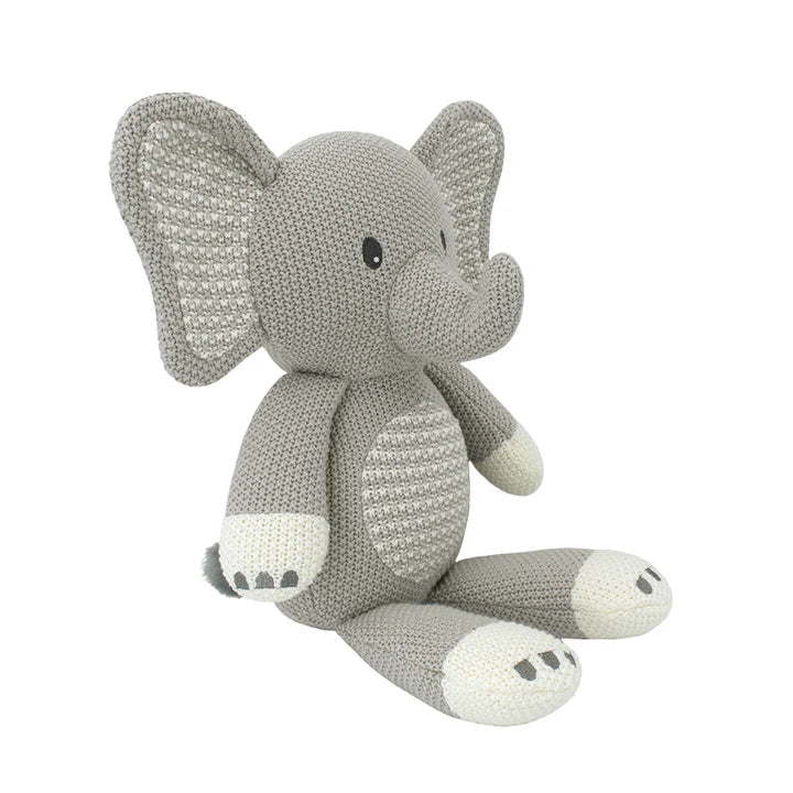 Knitted Toy - Mason the Elephant