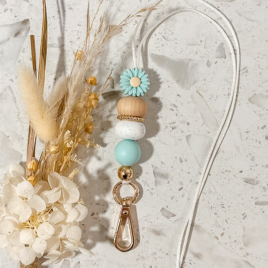 Daisy Lanyard | Sea Glass Speckle