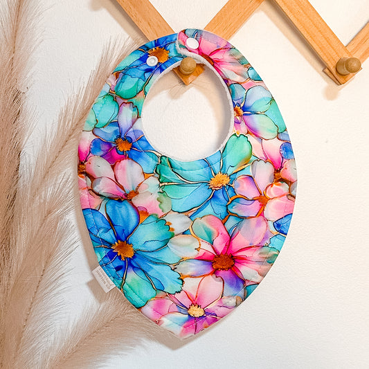 Glass Floral Bibs