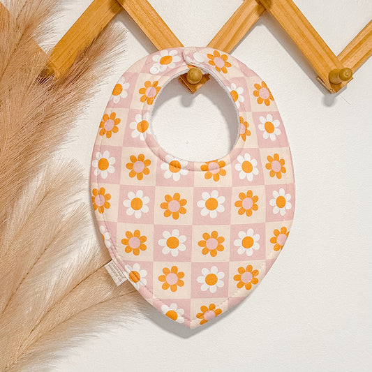 Floral Check Bibs