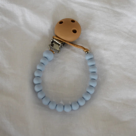 Silicone Dummy Clip | Baby Blue
