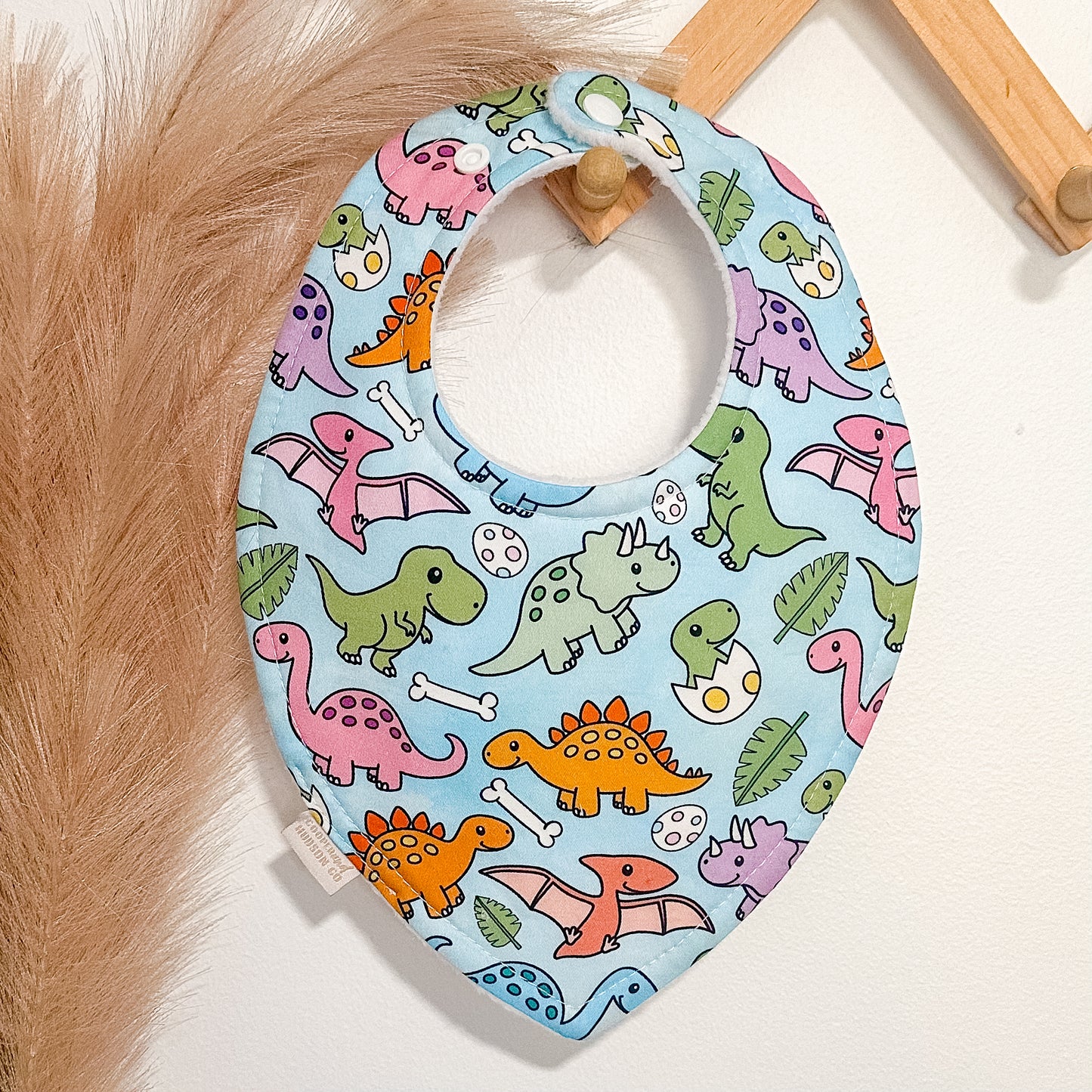 Cute Dino Bibs | Blue