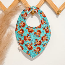 Load image into Gallery viewer, Highland Cow Bibs | Teal