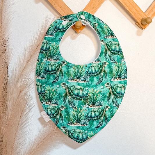 Green Turtle Bibs