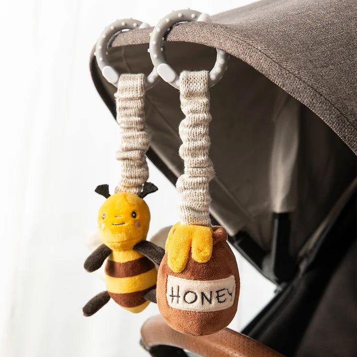 2 Pack Stroller Toys - Bee & Honey Pot