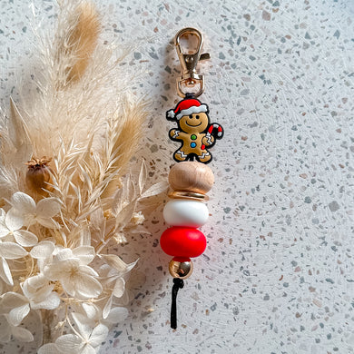 Christmas Gingerbread Man Keyring