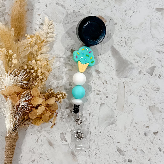 Ice Cream Badge Reel | Mint