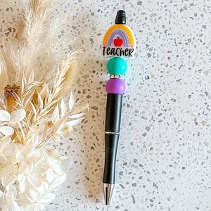 Teacher Pencil Rainbow Pen