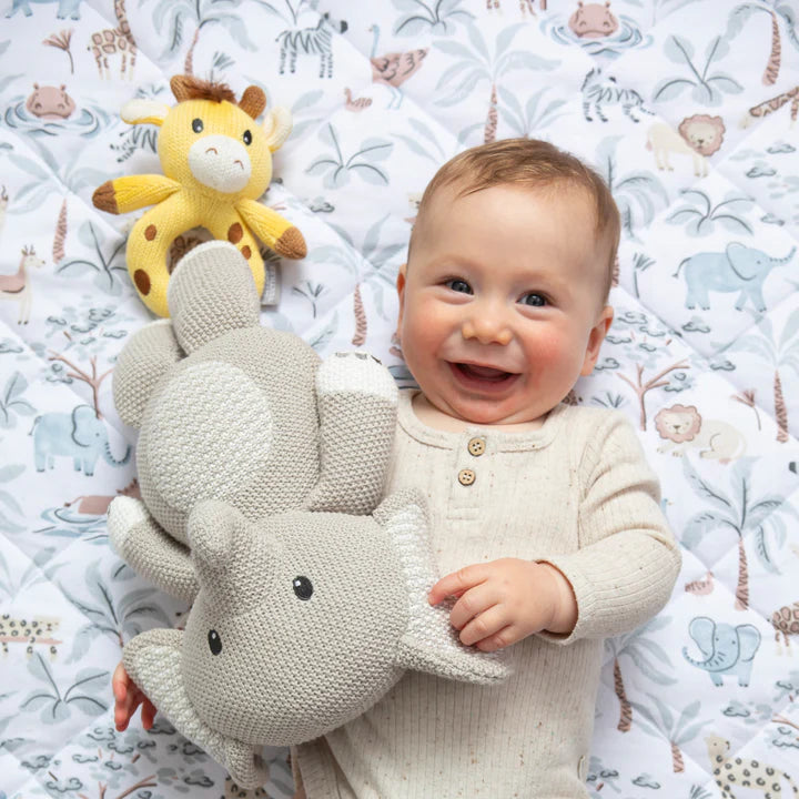 Knitted Toy - Mason the Elephant