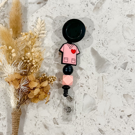 Scrubs Badge Reel | Pink