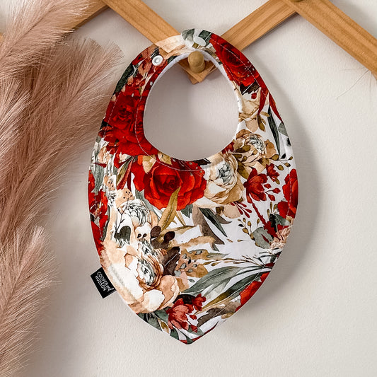 Christmas Floral Bibs