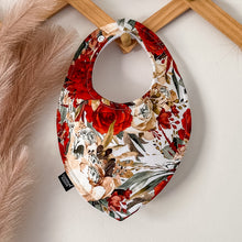 Load image into Gallery viewer, Christmas Floral Bibs