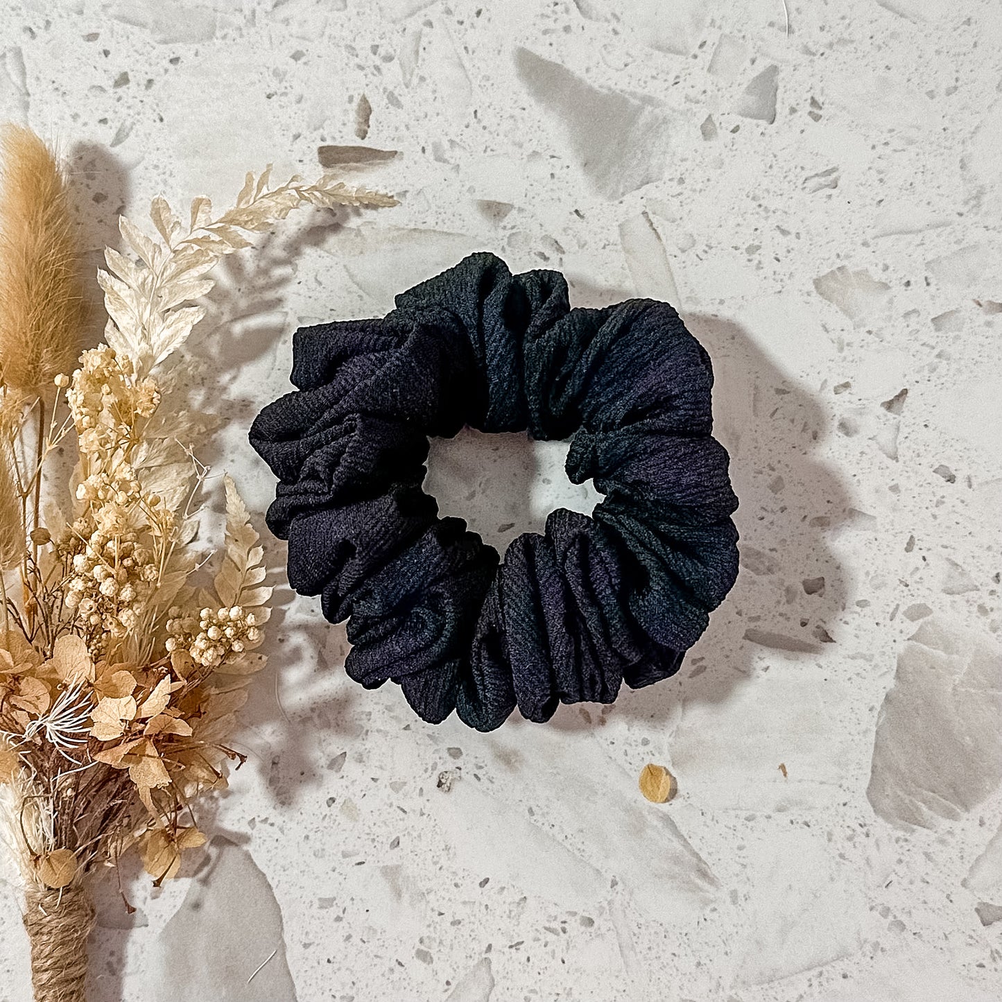 Mini Scrunchies | Crepe | Black