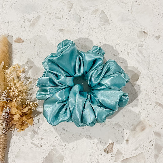 Satin Luxe Scrunchies | Cool Mint