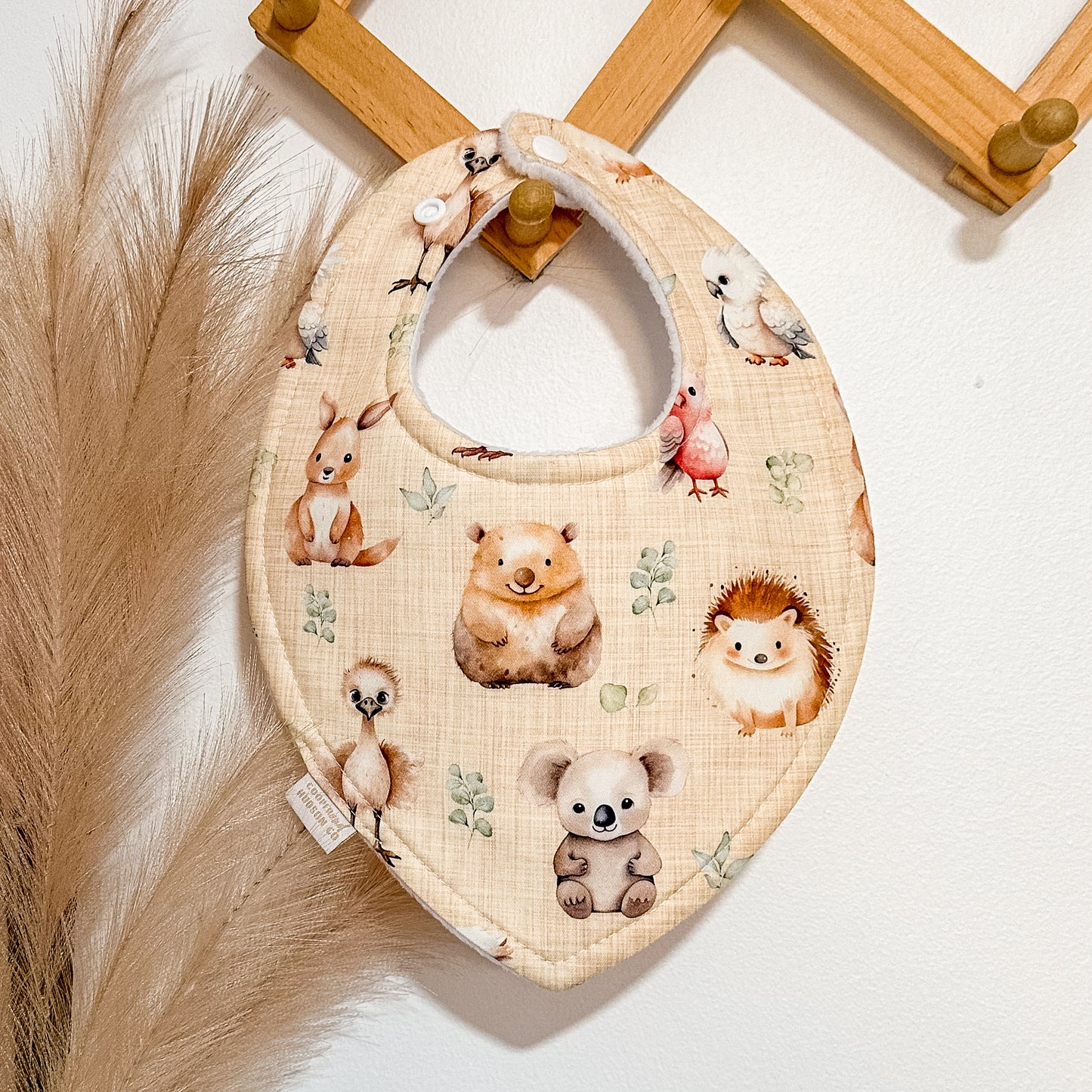 Aussie Animal Bibs | Beige