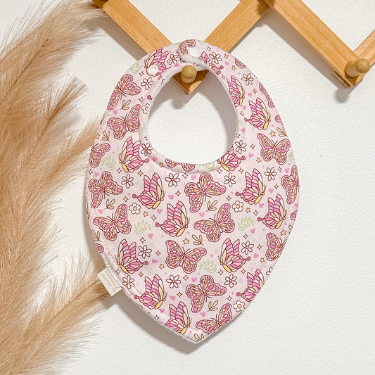 Pastel Butterfly Bibs