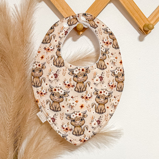 Highland Cow Bibs | Autumn Beige