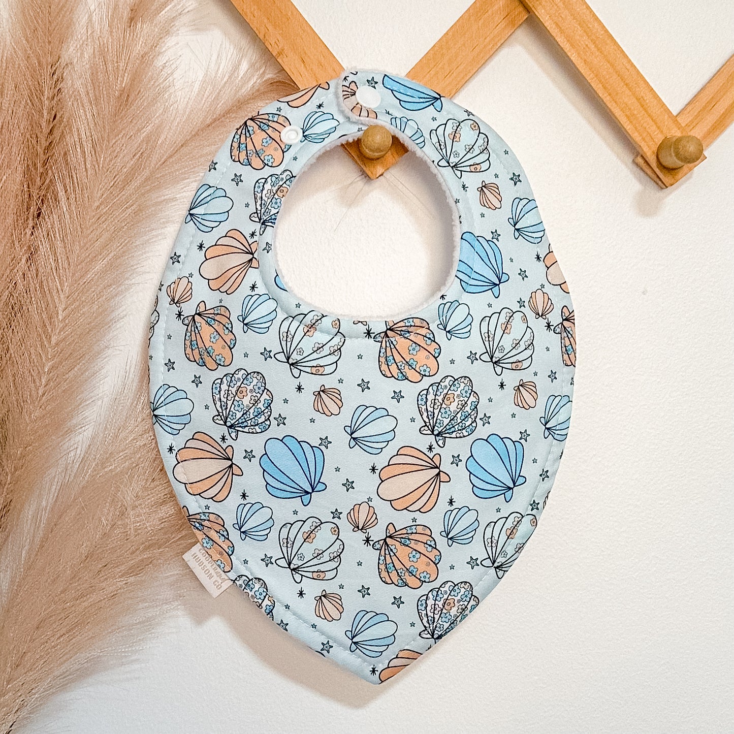 Sea Shell Bibs | Blue