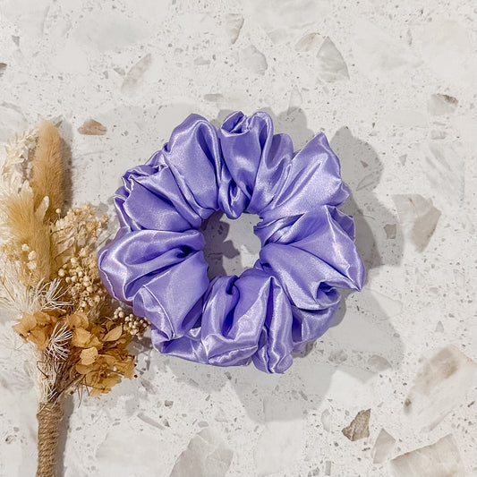 Satin Luxe Scrunchies | Lilac