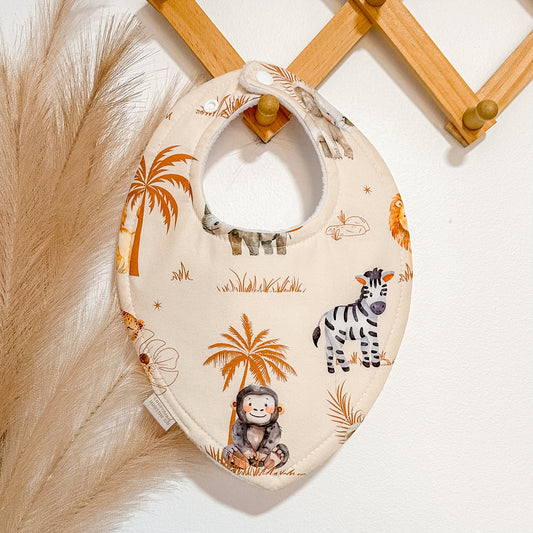 Jungle Animal Bibs | Beige