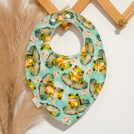 Frog on a Lily Pad Bibs