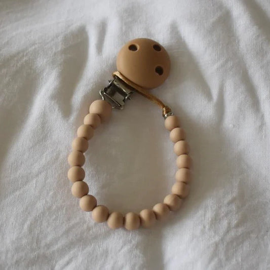 Silicone Dummy Clip | Oatmeal