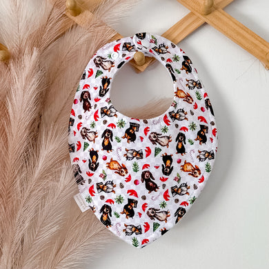 Christmas Dachshund Bibs