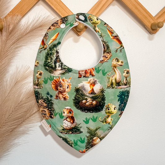 Green Dino Bibs