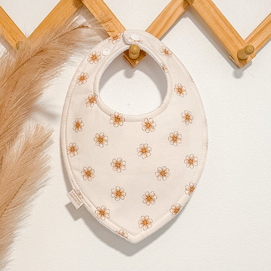 Neutral Flower Bibs | Ivory