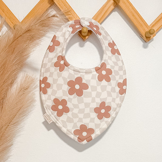 Retro Check Floral Bibs