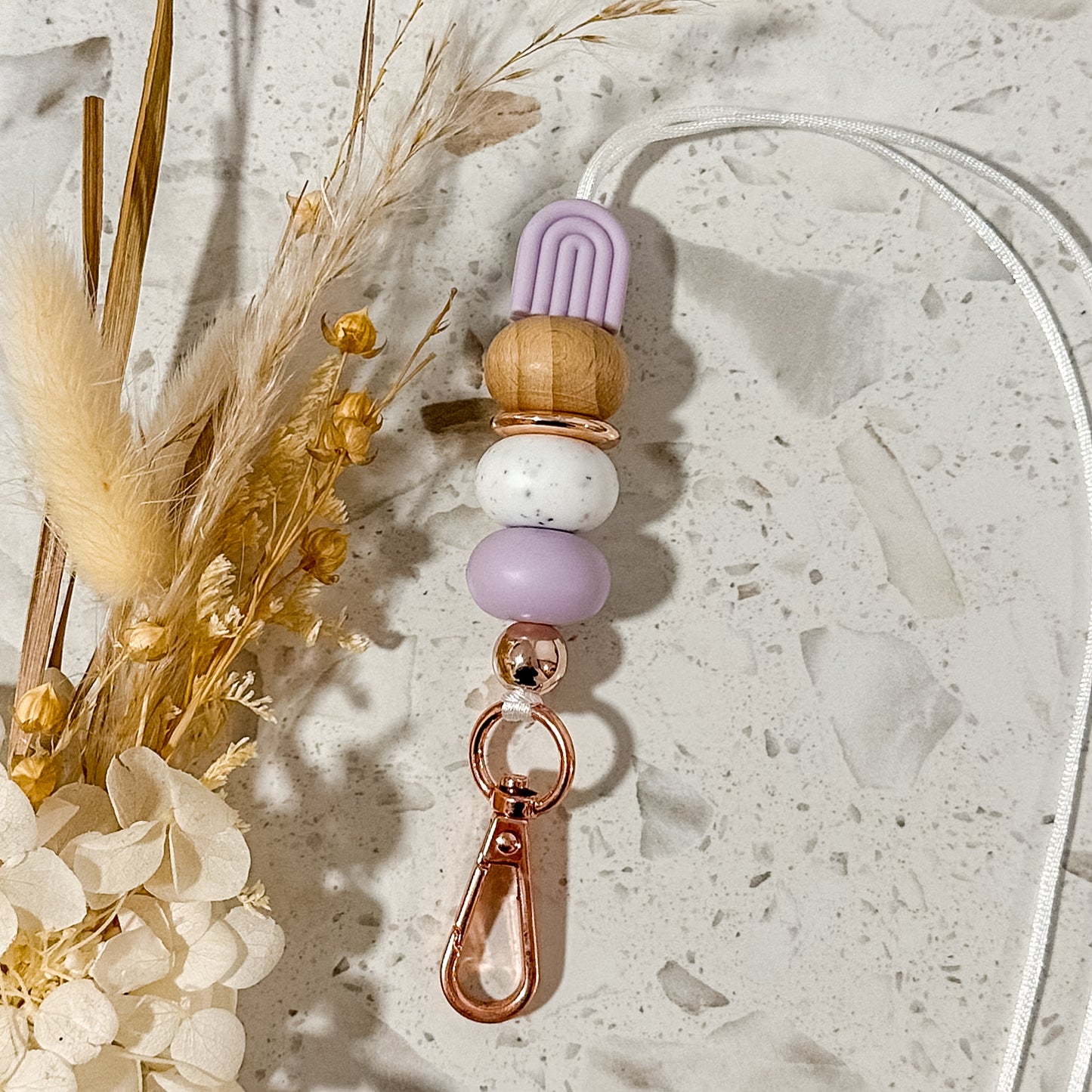 Arch Lanyard | Lilac Speckle