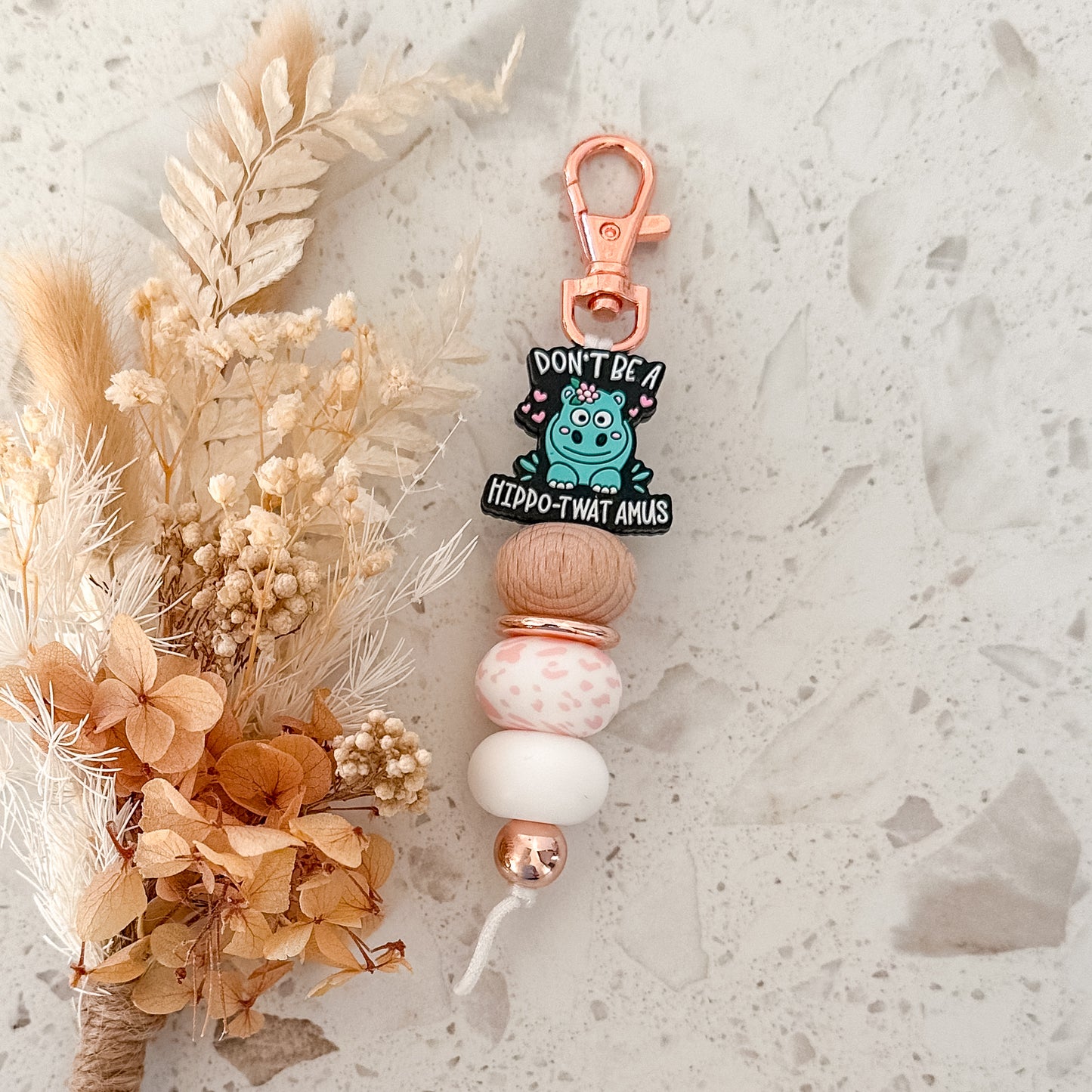 ‘Don’t be a Hippo-Twat Amus’ Keyring