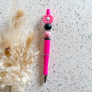 Daisy Pen | Hot Pink | Pink Leopard