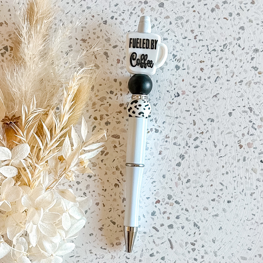 Fueled by Coffee Pen | White