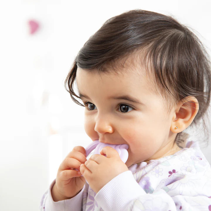 2 Pack Silicone Teether - Stars & Cloud Pink