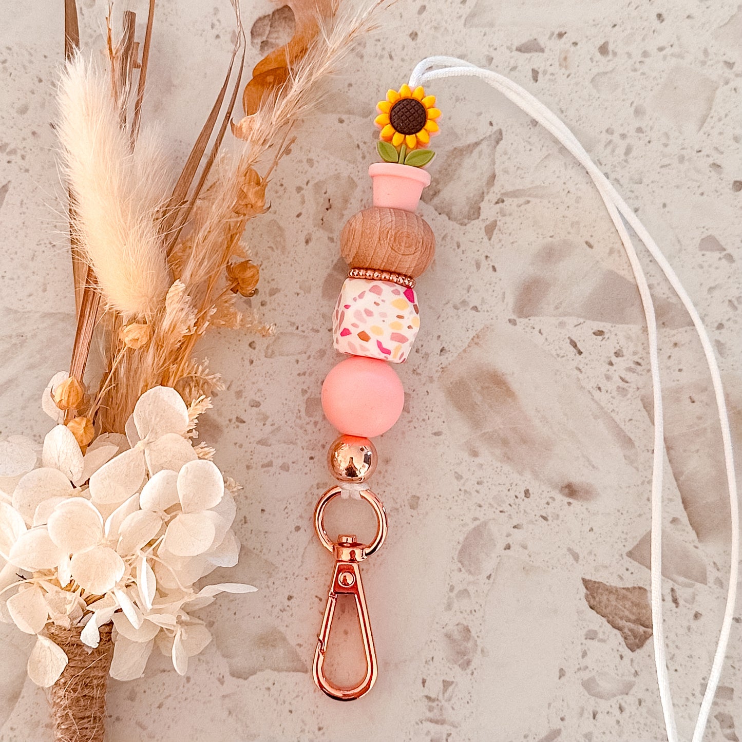 Flower Pot Lanyard | Pink