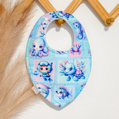 Ocean Patchwork Bibs