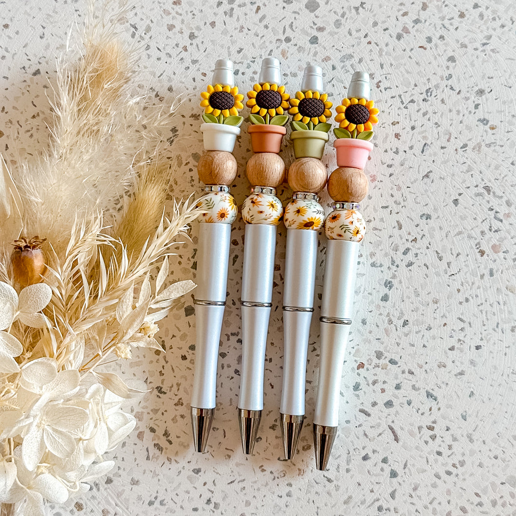 Sunflower Pot Pens