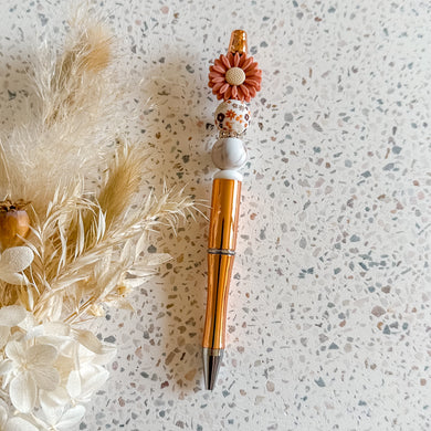 Clay Daisy Floral Pen